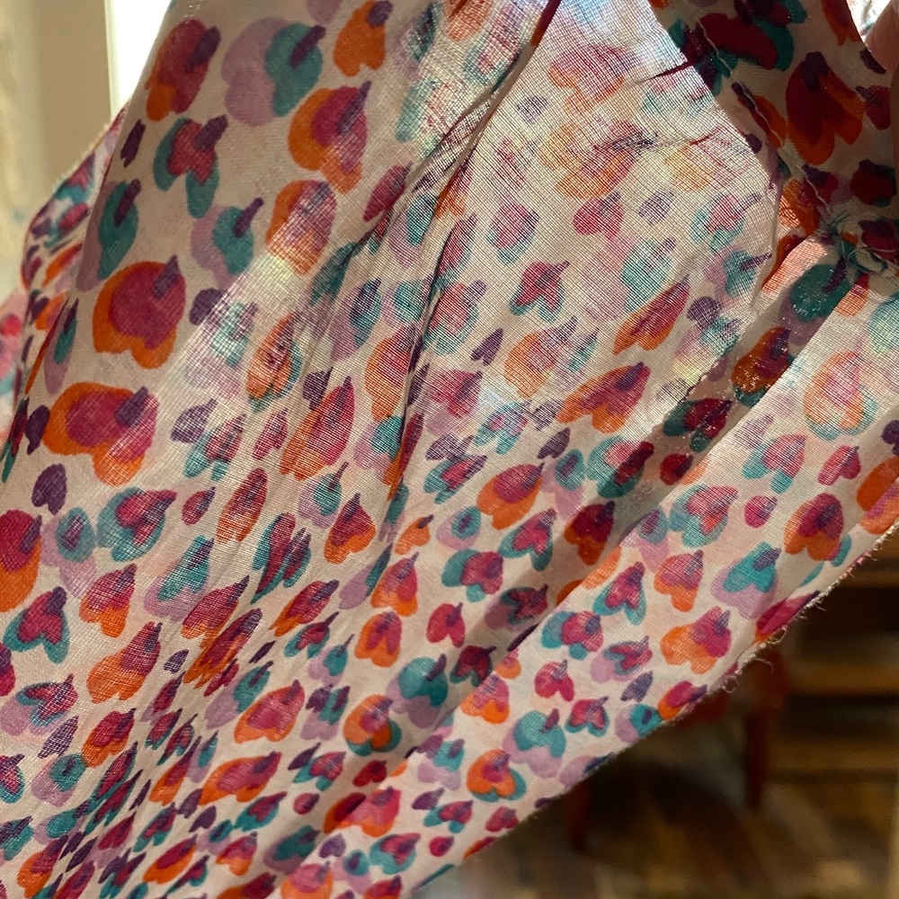 Zara Multicolor Heart Pattern Top - Picture 10 of 16